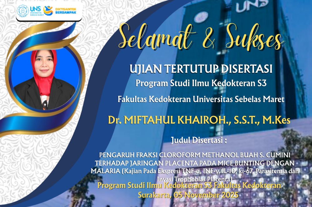 UJIAN TERTUTUP DISERTASI Dr. MIFTAHUL KHAIROH., S.S.T., M.Kes