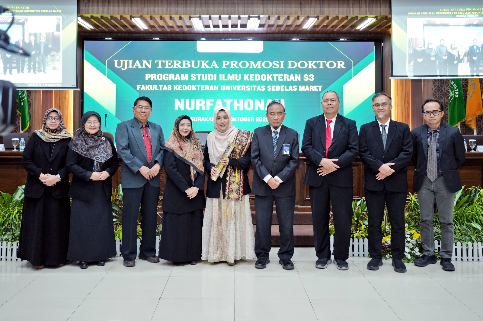 UJIAN TERBUKA PROMOSI DOKTOR Dr. dr. Nurfathonah, Sp.B-ET., M.Kes., FICS., FINACS.